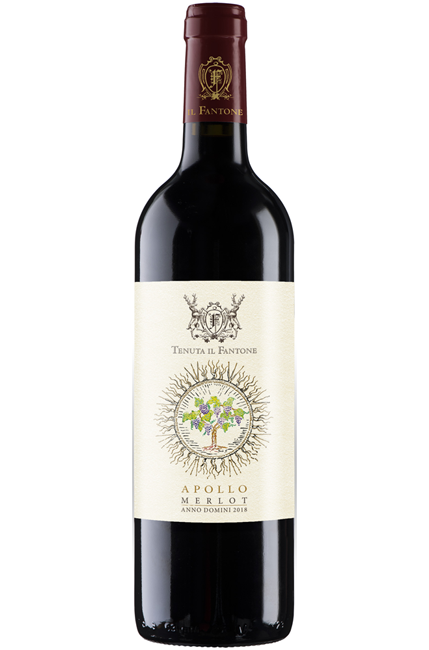 Apollo, Merlot 100%, Toscano Rosso IGT, Barrique 18 mesi 2019